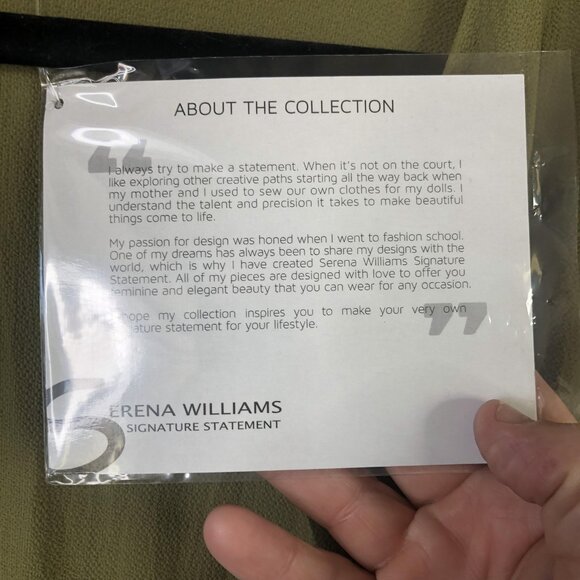 Serena Williams Signature Statement Duster Vest Womens 1X Olive Green Made USA - Picture 7 of 16